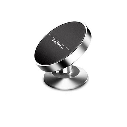 Generic Crugkbat 1PC Magnetic Car Phone Holder 360° Silver - image 7