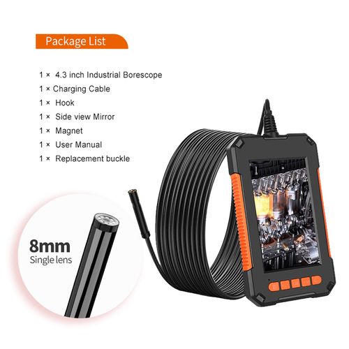 Industrial Endoscope, 4.3'' Digital Video Inspection Camera, 1080P