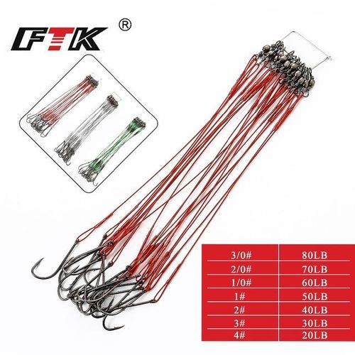 Generic New Anti Bite Steel Fishing Line Steel Wire Leader With