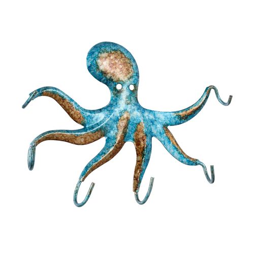 Generic Metal Octopus Hook Wall Hook With 6 Tentacles Easy To