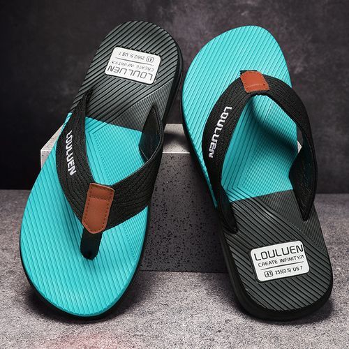Flangesio Summer Slippers Men Shoes Big Size 38-48 High Quality Men's Flip  Flops Beach Sandals Non-slip Outdoor Casual Flat Shoes Male Slippers Indoor  House Shoes For Men Slides Home Bathing Shoes Black