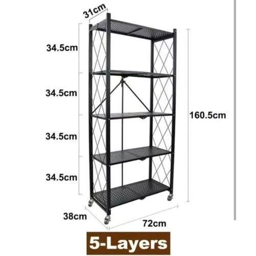 product_image_name-Generic-Strong 5 Layers Shelf- Foldable Storage Organizer Rack-2