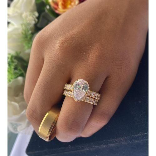 product_image_name-Fashion-507 Gold Superior Quality & Very Original Non Fading Couples Gold Wedding/Engagement Ring-1