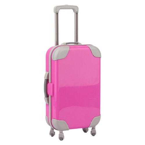 Generic Suitcase Miniature Doll Accessories Doll Dark Pink - image 8