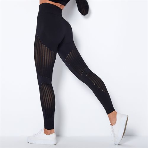 Tight High-Waist Sports Leggings FANCY BLACK – Women's leggings at