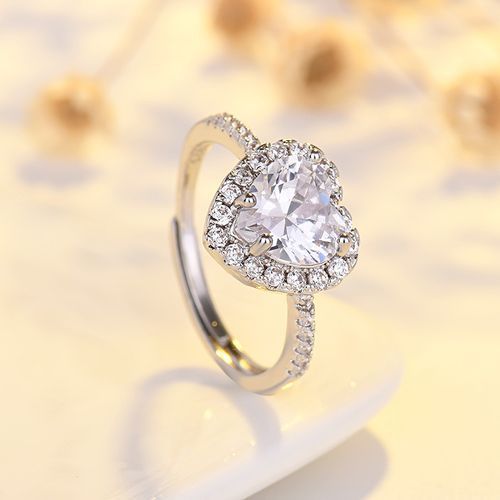 Fashion Luxury Adjustable Engagement Proposal Ring With Free Case