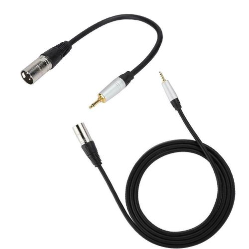 USB Microphone Cable USB Male to 3-Pin XLR Female Audio Cable Adapter (2m)  