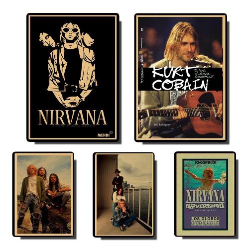 Vintage Nirvana Kurt cobain poster 2枚セット Poster Kurt Cobain rock vintage | Poster Store RO
