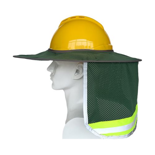 Generic Hard Hat Sun Shade Hat Polyester Mesh Sun Shade Protection