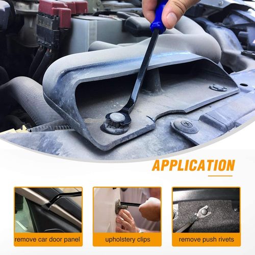 Visland 4pcs Car Radio Panel Removal Tool Interior Dash Removal Tool Kit Pry Door Clip Plastic Trim Audio Dashboard Disassembly Araba Repair Tool