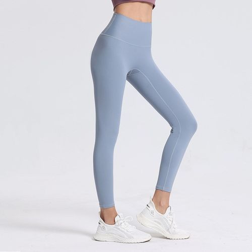 Fashion (light Blue)Hot Sale Women Leggings Yoga Pants Girl Fitness Soft  Tights High Waist Mention Hip No T Line Soild Sports Panties Plus Size 3xl  SMA