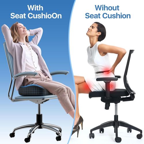 product_image_name-TodyJeyHo-Seat Cushion, Extra Large Memory Foam Cushion for Office Chair Cushions, Ergonomic Cushions Pad Pillow for Pressure Relief Sciatica & Pain Relief for Long Sitting-4