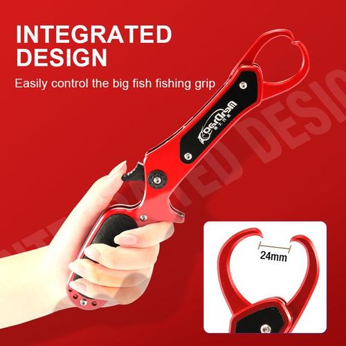 Generic Premium Fishing Grip Lip Gripper Fish Lip Holder Pliers With  Lanyard Grabber Keeper Dropshipping Hook Remover Line Cutter Tool