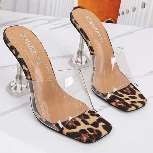 Dream Pairs Women's Chunky High Heel Sandals Ankle Strap Open Toe Dress  Shoes CHUNK LEOPARD/SUEDE Size 9 - Walmart.com