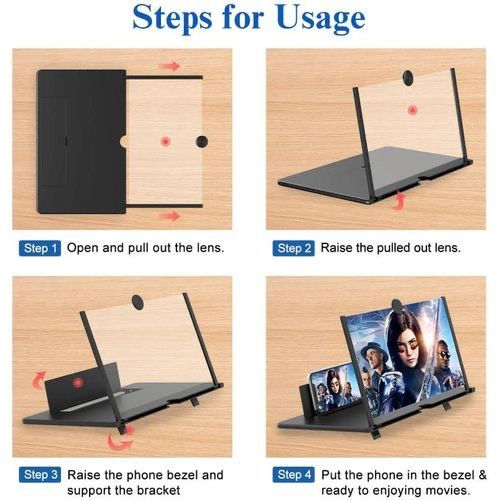 product_image_name-Generic-12inch 3D Mobile Phone Screen Magnifier HD Video Amplifier Stand Bracket-2