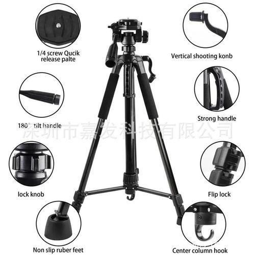 Generic Adjustable Tripod Stand for Phone & Camera – 1.4M Live Streaming/Vlogging Stand + Bluetooth Remote - image 8