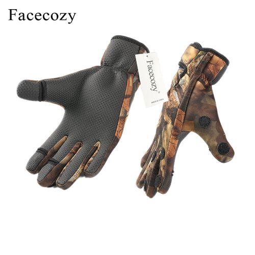 Generic Facecozy Outdoor Winter Fishing Gloves Waterproof