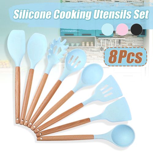 Silicone Cooking Utensils, Pink Baking Utensils