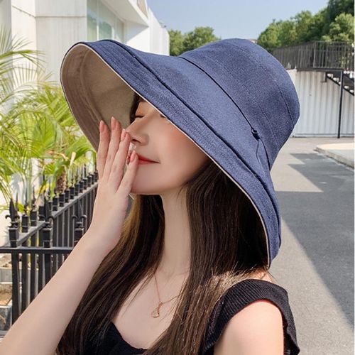 Fashion MAXSITI U Spring And Autumn New Double-sided Cotton Hemp Ducket  Hats Fisherman's Cap Women's Fashion Leisure Basin Cap