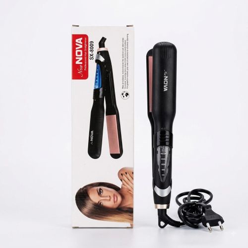 Nova Ceramic Flat Iron Hair Straightening Styling Tool with Rapid Heating - image 4