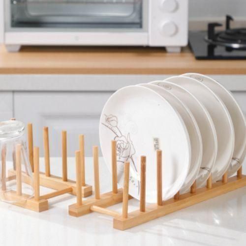 Generic Bamboo Dish Rack -Plate Rack-Wooden - image 2