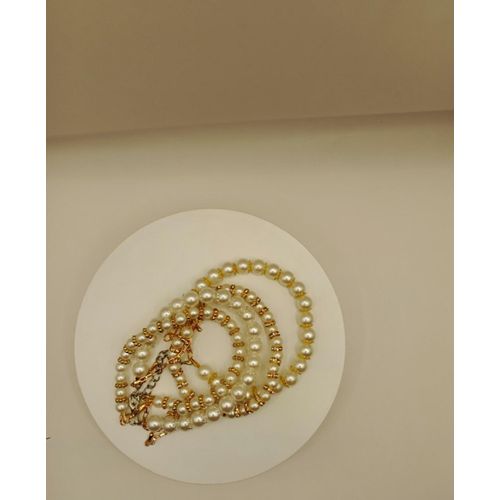 Fashion 4 pieces Cream Pearl Bracelet Set - image 2