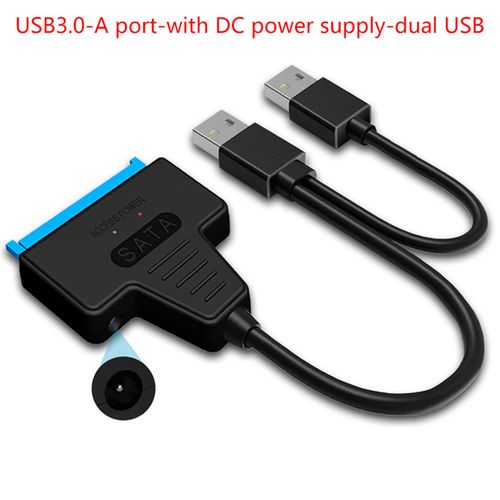 Generic USB SATA 3 Cable SATA To USB 3.0 / USB 2.0 Cable Adapter Support  2.5 Inch/3.5 Inch External SSD HDD Hard Drive Sata III Dc Power(#A10)