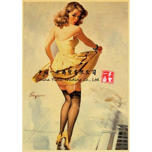 Generic American Retro Vintage Pin-up Girl Underwear Pantyhose