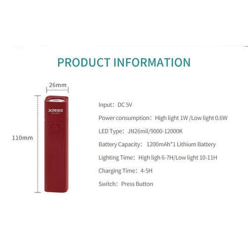 product_image_name-Taigexin-Portable Rechargeable Mini USB Rechargeable LED Flashlight-4