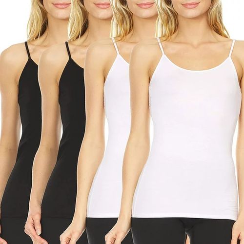 Fashion Ladies Camisole / Tank Top 2 Black And 2 White