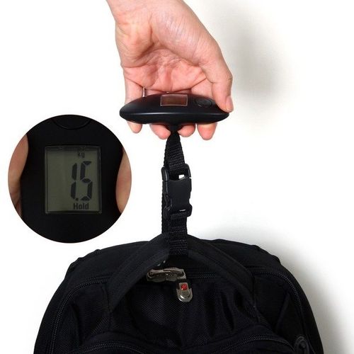 Digital Luggage Scale Portable Hanging Baggage Scale Travel Scale Luggage  Weight Suitcase Scale Digital Handheld - White