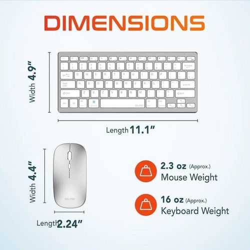product_image_name-Generic-Ultra Slim Wireless Keyboard + Wireless Mouse, Low Noise Keyboard for Laptop, Desktop, Window - Wireless Office Home Keyboard, System Rechargeable Keyboard for All PC Devices And Desktop, Compatible with Laptop, Tablet Desktop and PC-2
