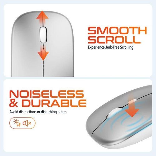 product_image_name-Generic-Ultra Slim Wireless Keyboard + Wireless Mouse, Low Noise Keyboard for Laptop, Desktop, Window - Wireless Office Home Keyboard, System Rechargeable Keyboard for All PC Devices And Desktop, Compatible with Laptop, Tablet Desktop and PC-5