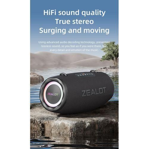 product_image_name-Zealot-S87 portable wireless Bluetooth speaker 80W-3