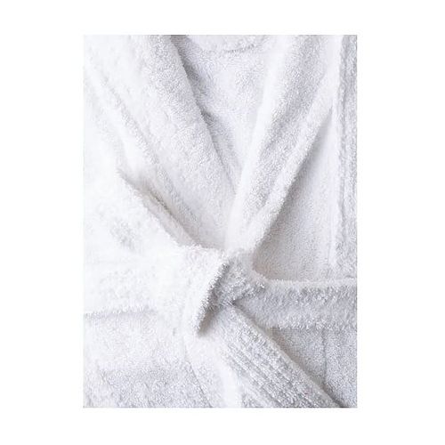 product_image_name-Noon East-Bethany Unisex Cotton Bathrobes Free-Size, White-3