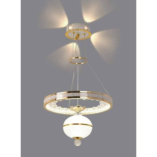 product_image_name-AKT-Luxury Crystal Ring Pendant Chandelier with Hanging Globe – Modern LED Ceiling Light for Living Room & Dining-1