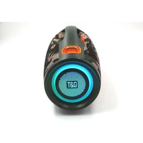 product_image_name-T&G-TG427 Wireless Blue-tooth Hifi Quality Stereo Bass Waterproof Speaker LED Colorful Light Outdoor Portable Woofer Fabric Speaker (CAMOFLU)-2