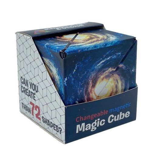 product_image_name-Generic-3D Infinity Magic Cube Transformable Geometric Puzzle Fidget Adult and Kids Cube- Planet blue  Spiral Collectible & Combinable-3