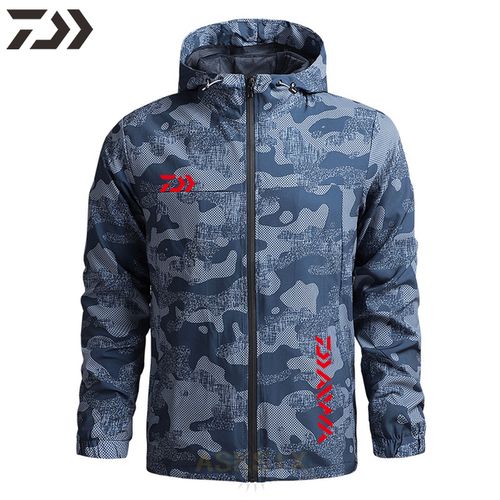 Generic Men's Spring Thin Hoodie Breathable Quick Dry Fish