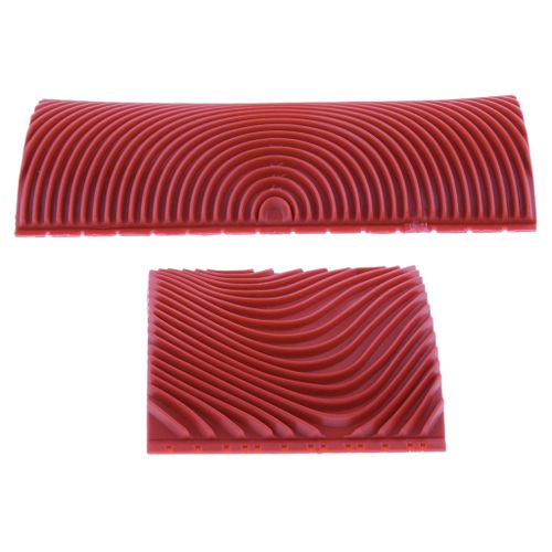 2pcs Wood Grain Tool Graining Pattern Rubber Painting Tool DIY Wall Paint Decorative Tools for Home Decoration, Red