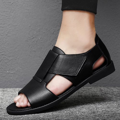 Genuine Leather Sandals Compatible Men 2023 Fashion Beach Sandals Men Soft  Light Male Sandals Men's Summer Slipper | Fruugo QA