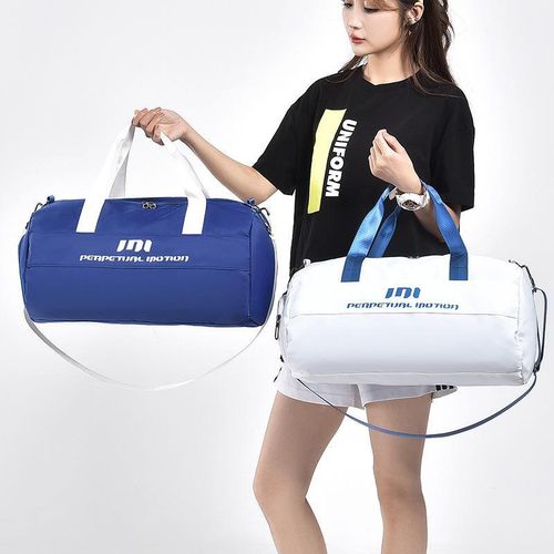 product_image_name-Fashion-Large capacity fitness bag with dry and wet separation for shoes - white-5