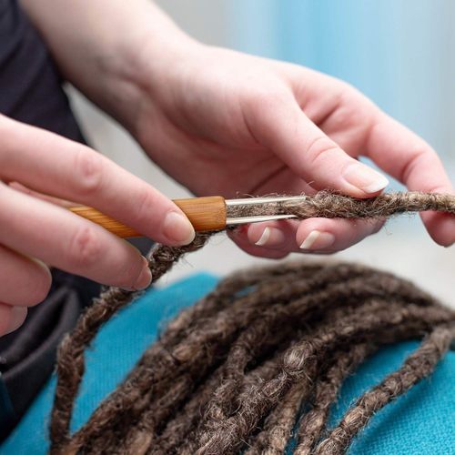 3Pcs/Set Crochet Hooks Dreadlock Needle for Dreads Hair Braiding Tools  Bamboo