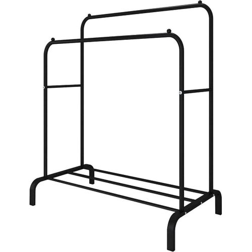 Generic Double Pole Heavy Duty Clothes Rack Metal Hanger - image 3