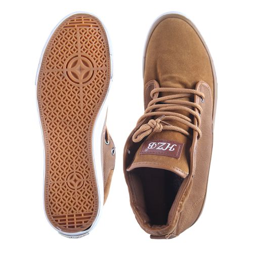 Hzb Ankle Leather Suede Sneakers- Brown – Nigeria Shopping