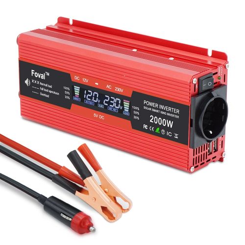 Generic Car Power Inverter DC 12V To AC 230V 1500W/2000W/2600W