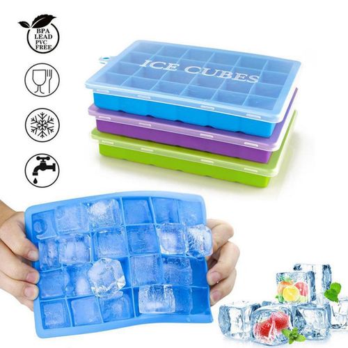 1pc Pink Silicone Ice Cube Tray, Ice Mold With Multiple Silicone