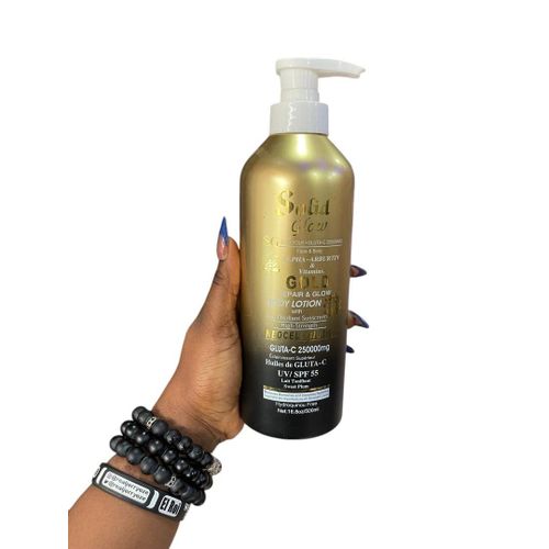 Caviar Plus Solid Glow Glow Gold Body Strong 10x Lightenin Lotion SPF 50