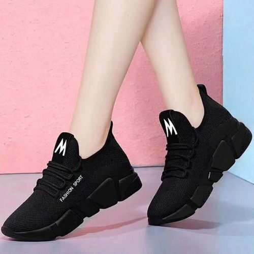 Fashion Air Mesh Breathable Ladies Footwear Women Flat Sneakers | Jumia ...