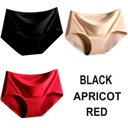 Fashion Sexy Women's Panties Ice Silk Seamless Underwear Girl